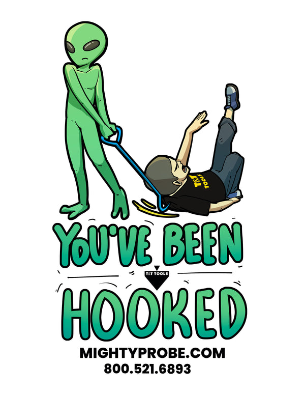 T&T Tools Alien Hook Graphic Sticker