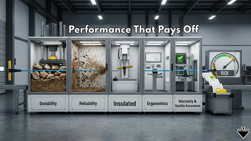 Infographic showing how proper maintenance improves soil probe performance, durability, safety, and long-term return on investment
