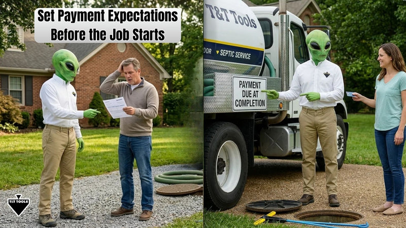 Graphic illustrating how organized septic billing systems improve predictable cash flow and payment timelines