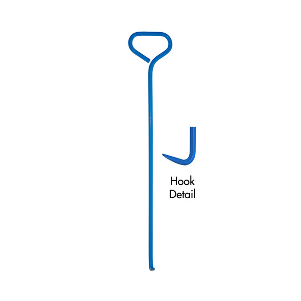 Snub Nose Manhole Hook Tool, Long