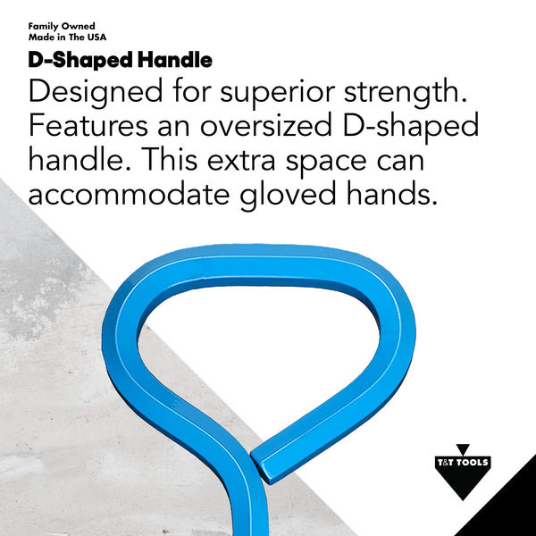Manhole Cover Lifter Hook with D Shaped Handle
