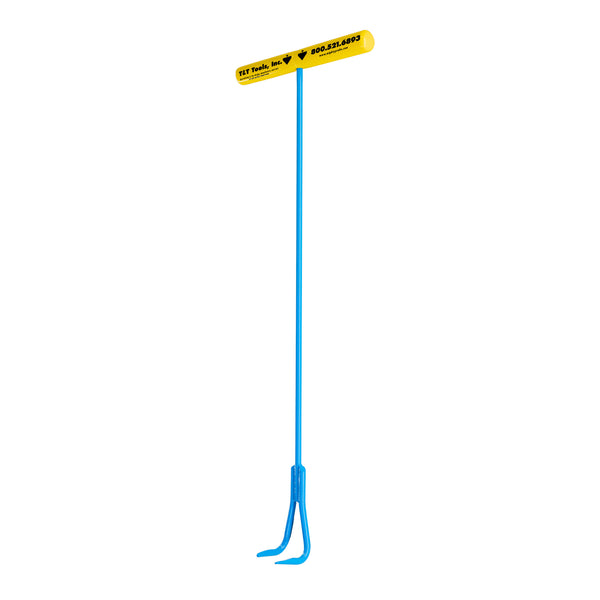 Top Popper Manhole Hook Tool - 30-Inch Single Hook with Rotated
